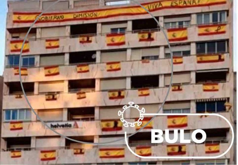 No, este edificio no está lleno de banderas de España y no está en Santander ni en Valencia sino en Albacete