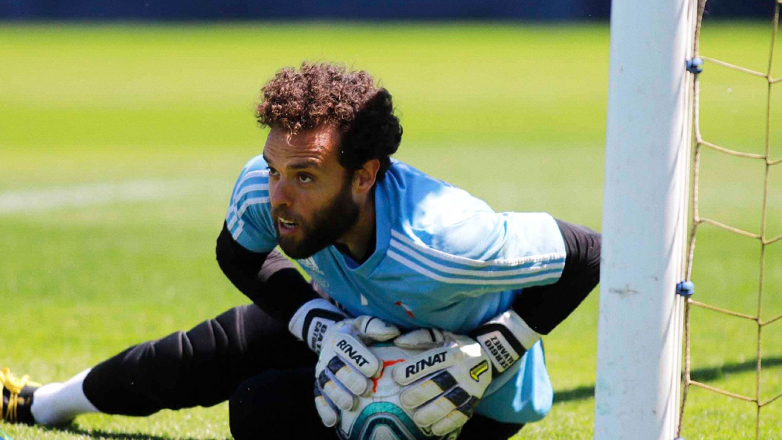 Sergio Álvarez, en un entrenamiento