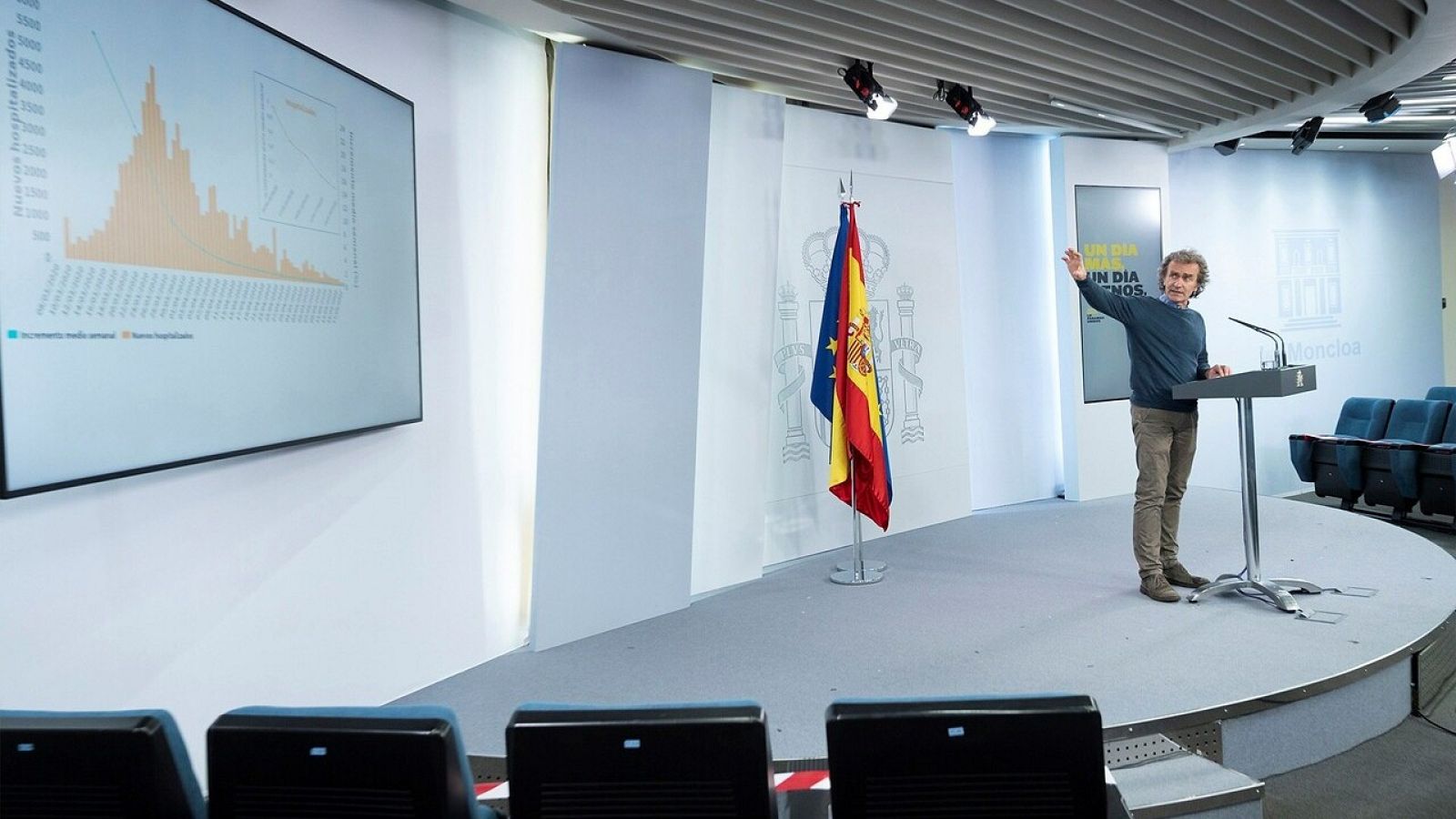 El director del Centro de Alertas y Emergencias Sanitarias, Fernando Simón, durante una rueda de prensa telemática