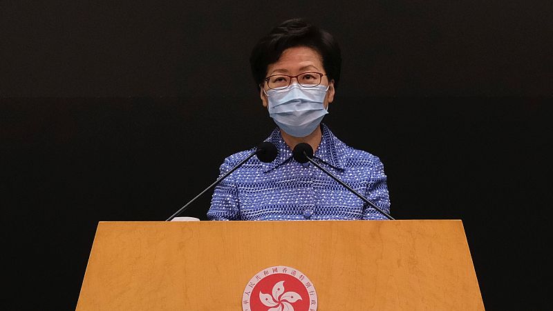 La jefa del Ejecutivo de Hong Kong dice que las leyes de seguridad no afectarán los derechos y libertades de la ciudad