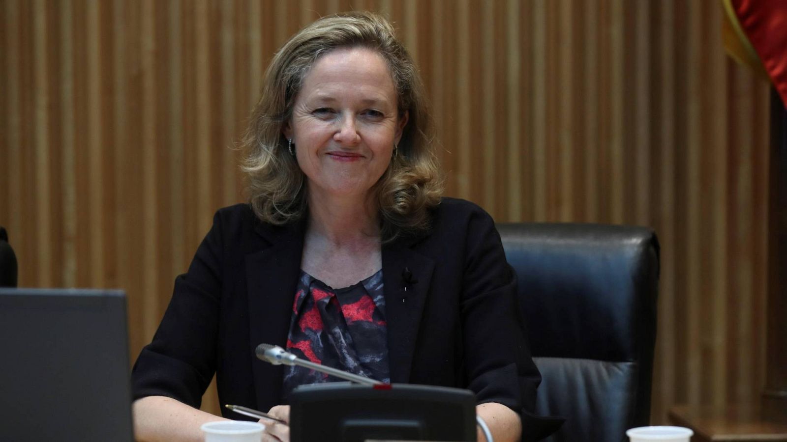 La vicepresidenta tercera y ministra de Asuntos Económicos y Transformación Digital, Nadia Calviño, comparece ante la Comisión para la Reconstrucción Social y Económica del Congreso