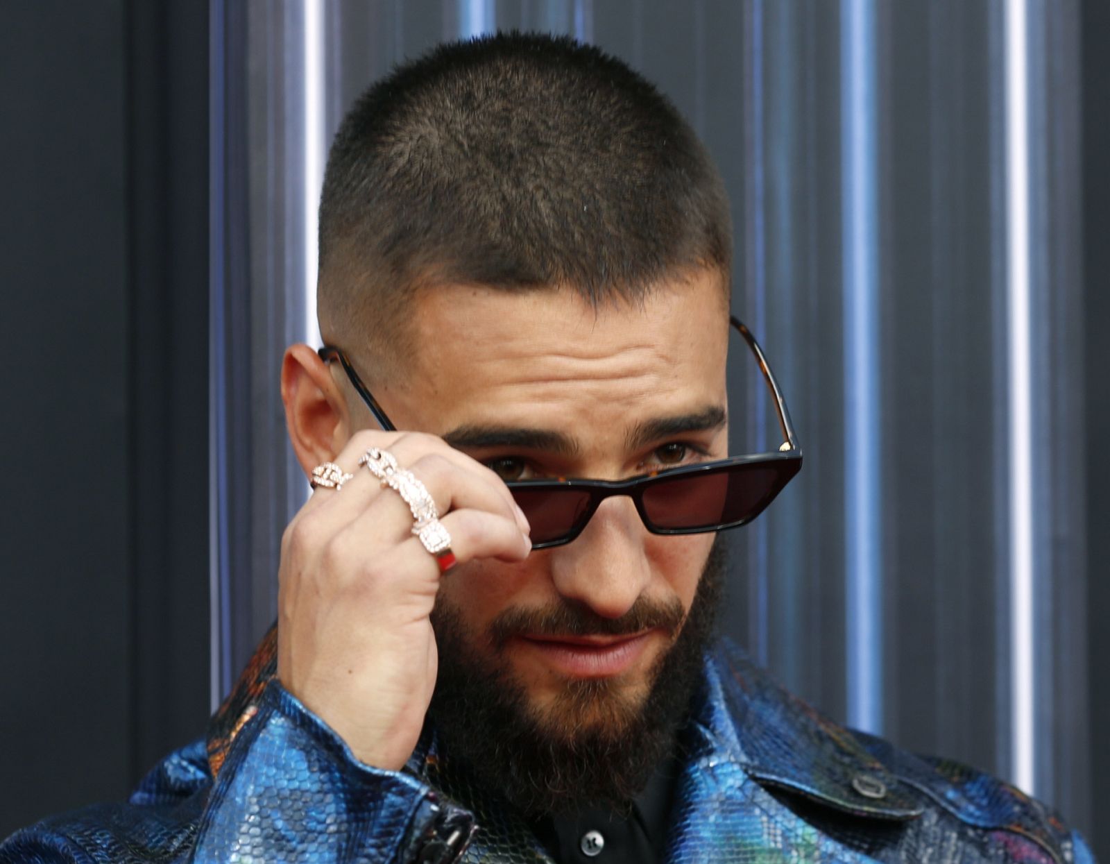 Maluma en la entrega de premios Billboard el año pasado