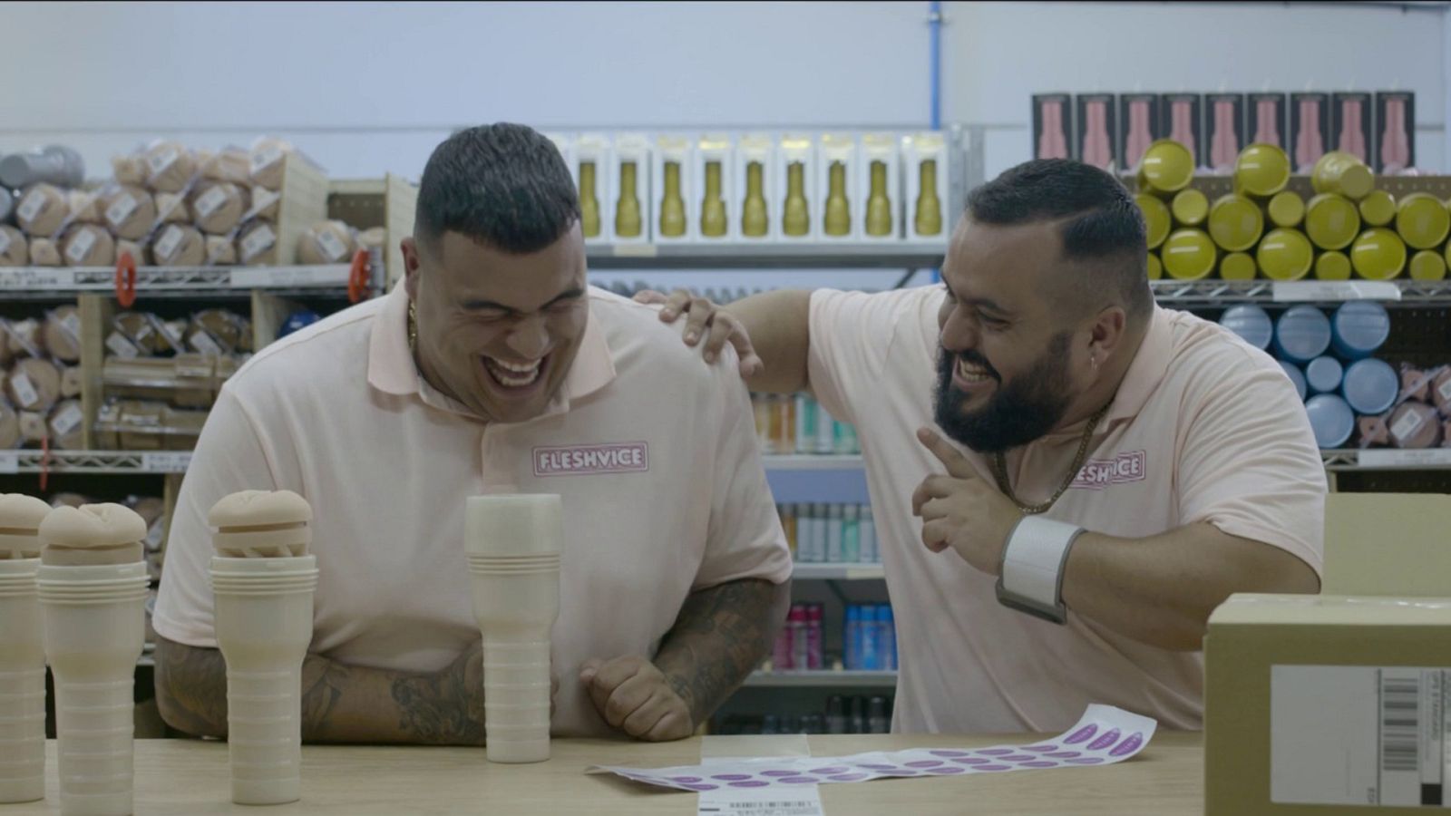 Federico Martínez y Kike Pérez en la serie 'Grasa'