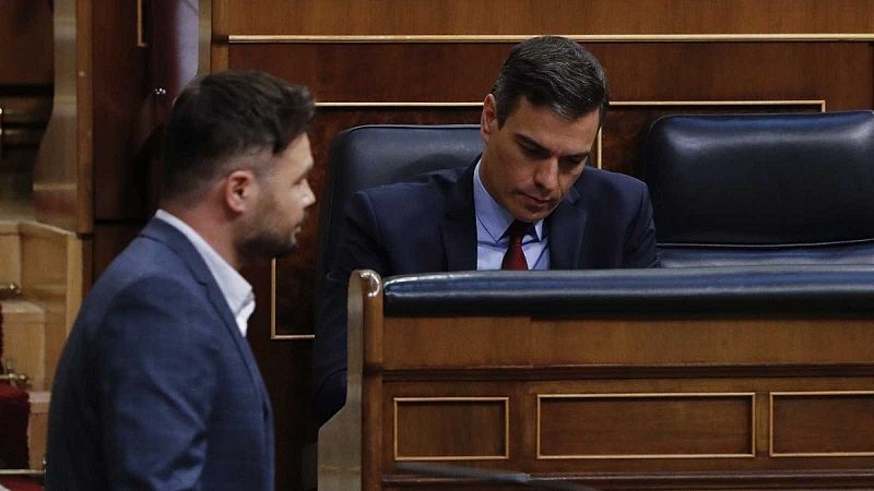 Sánchez allana el camino de la última prórroga del estado de alarma con la abstención de ERC y el 'sí' del PNV