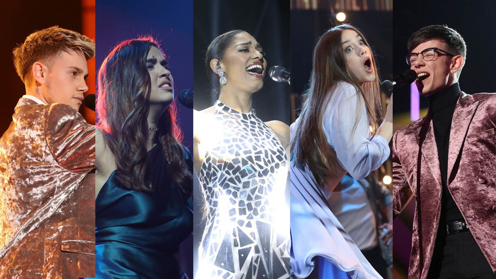 Hugo, Anajú, Nia, Eva y Flavio, los finalistas de OT 2020