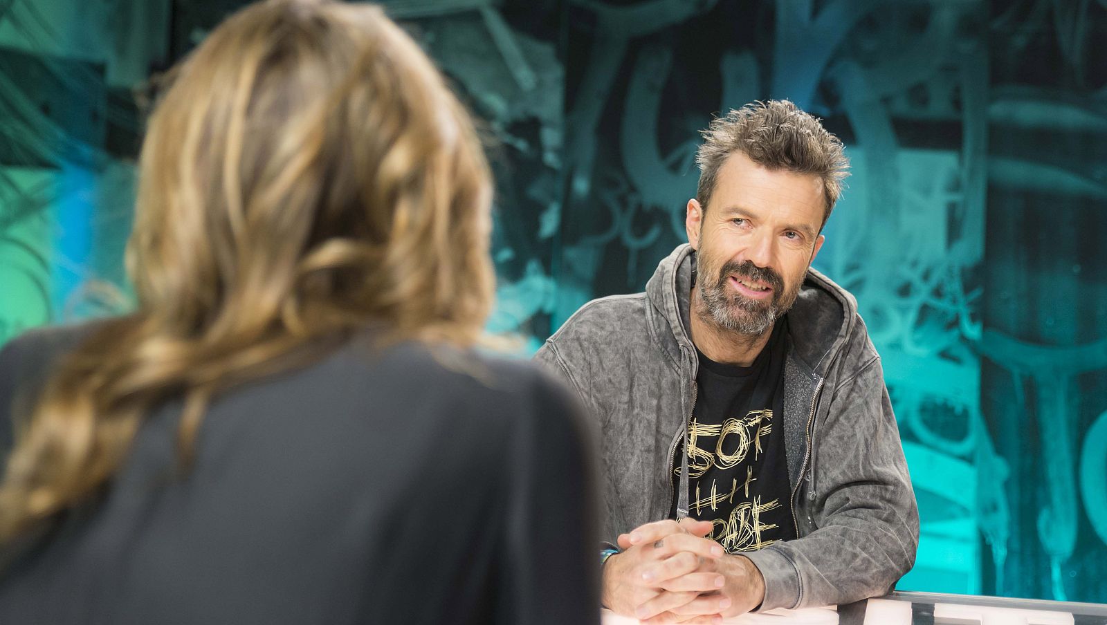 Pau Donés durant l'entrevista a 'Noms propis' l'any 2017