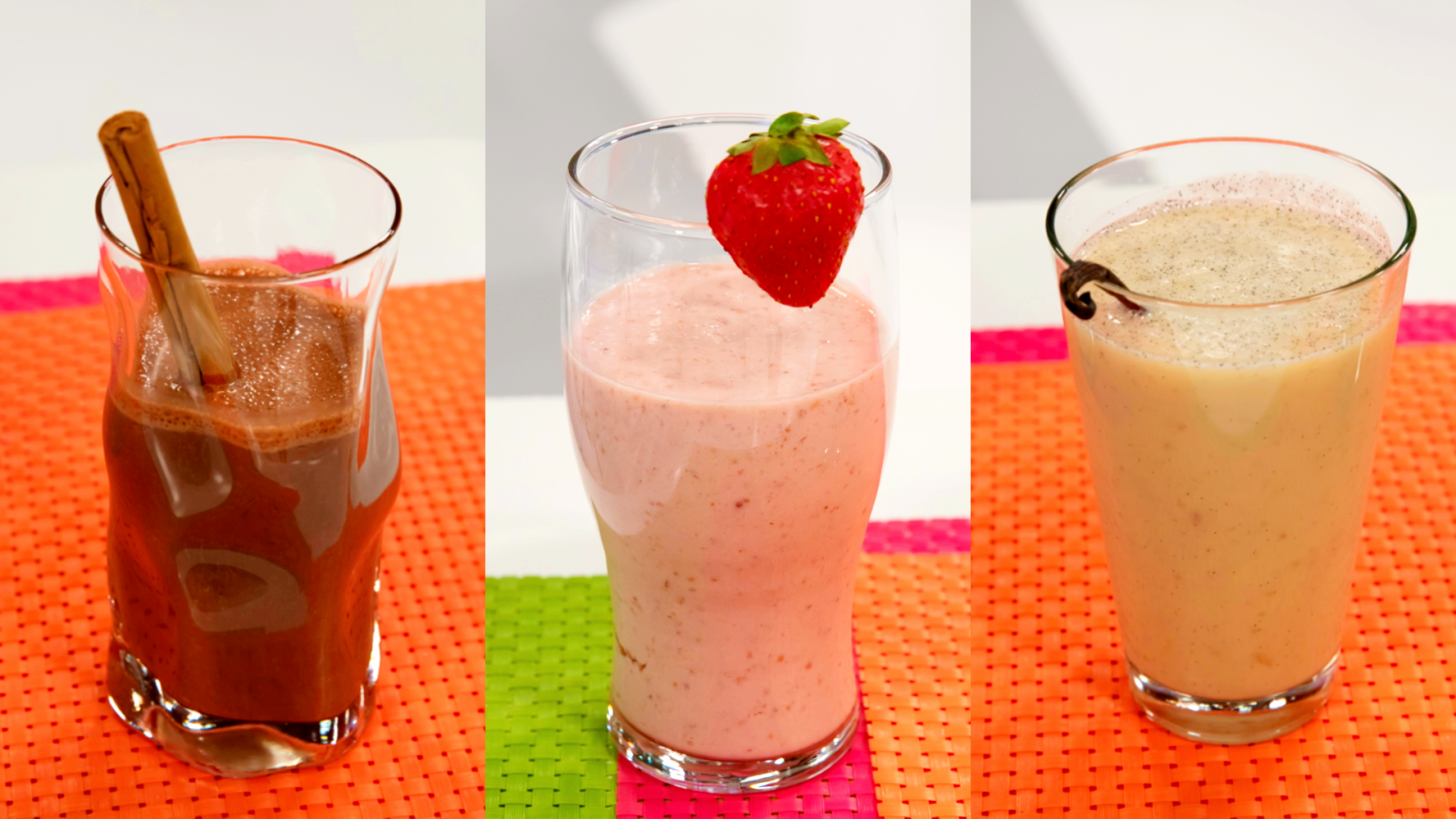 Batidos de fruta con leche