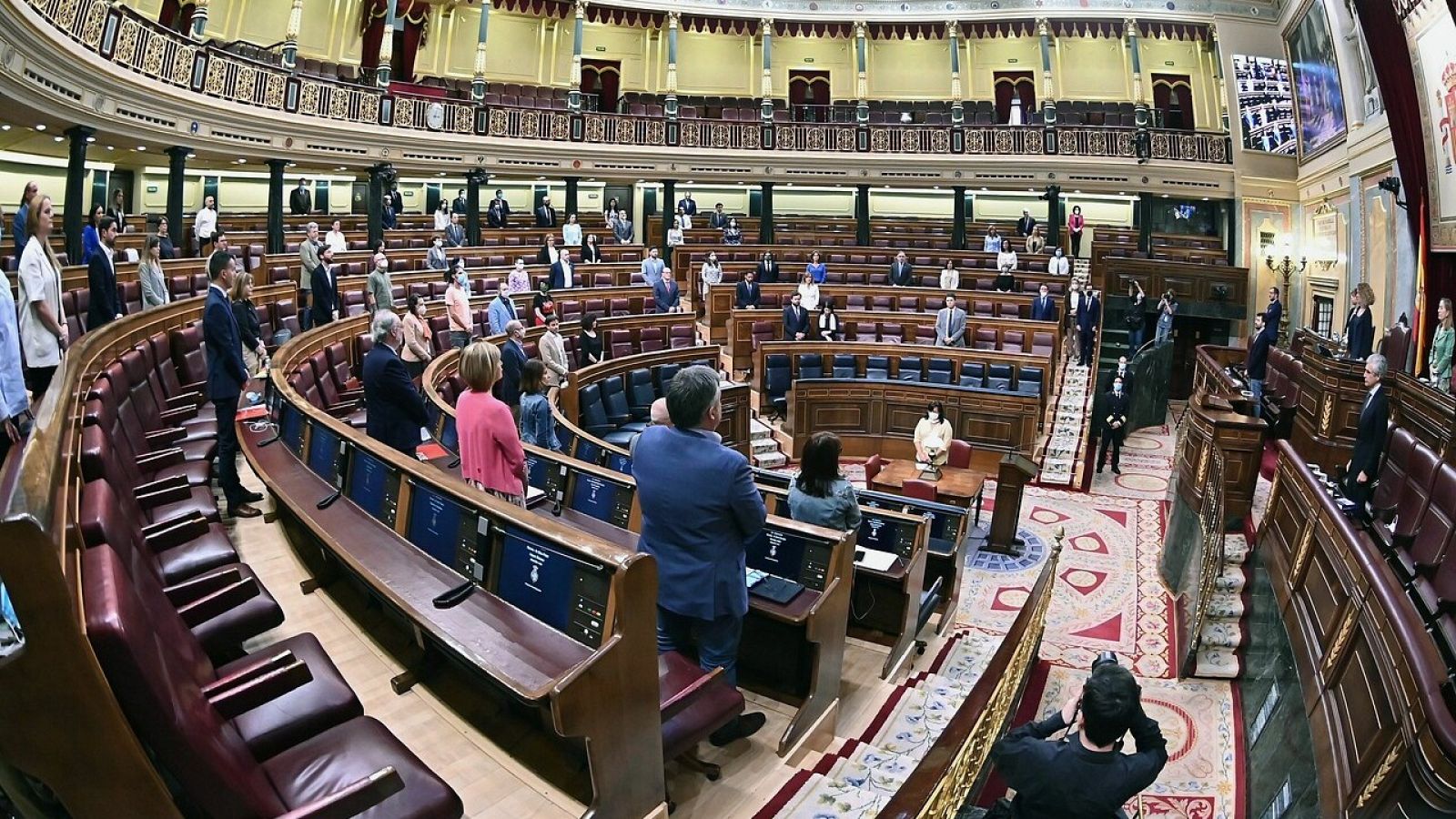 Los miembros del Congreso de los Diputados en el pleno de este martes