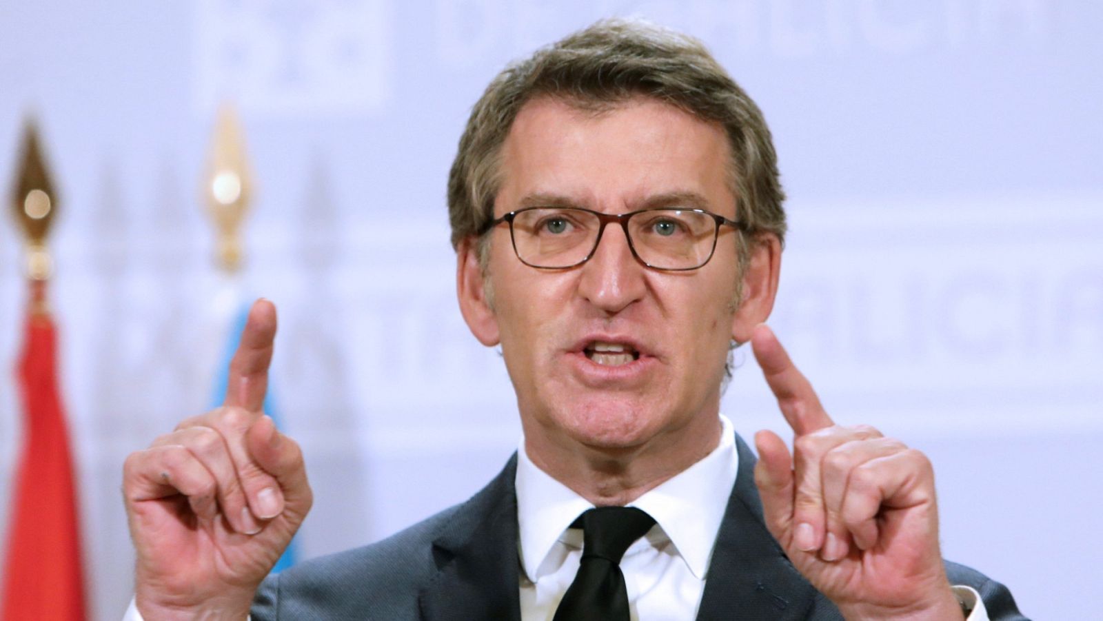 El presidente de la Xunta de Galicia, Alberto Núñez Feijóo