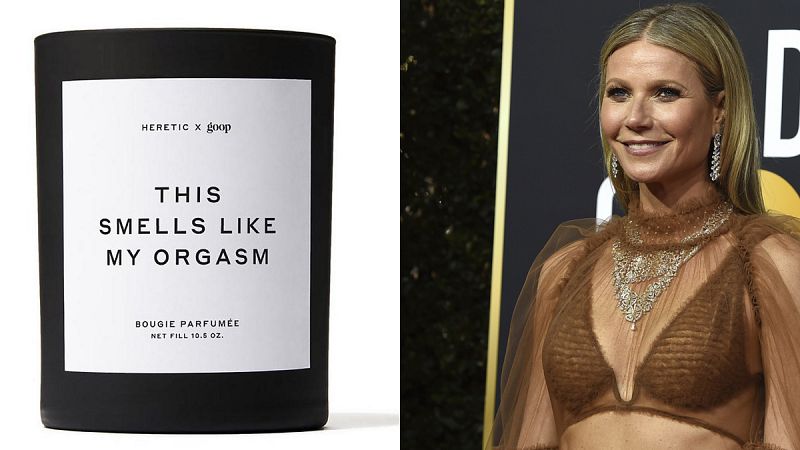 Gwyneth Paltrow llama a su nueva vela "Esto huele a mis orgasmos"