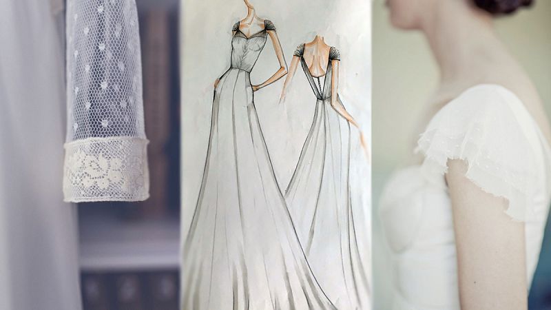 Alma Aguilar hilvana artesanía, costura y pasión en sus vestidos de novia 