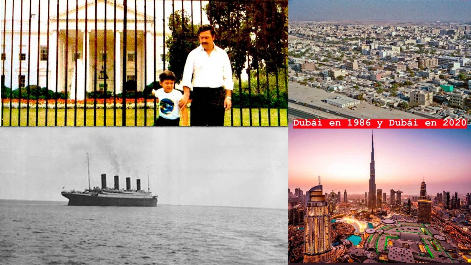 Algunas de las imágenes de la cuenta de Twitter 'Fotos que ver antes de morir'.