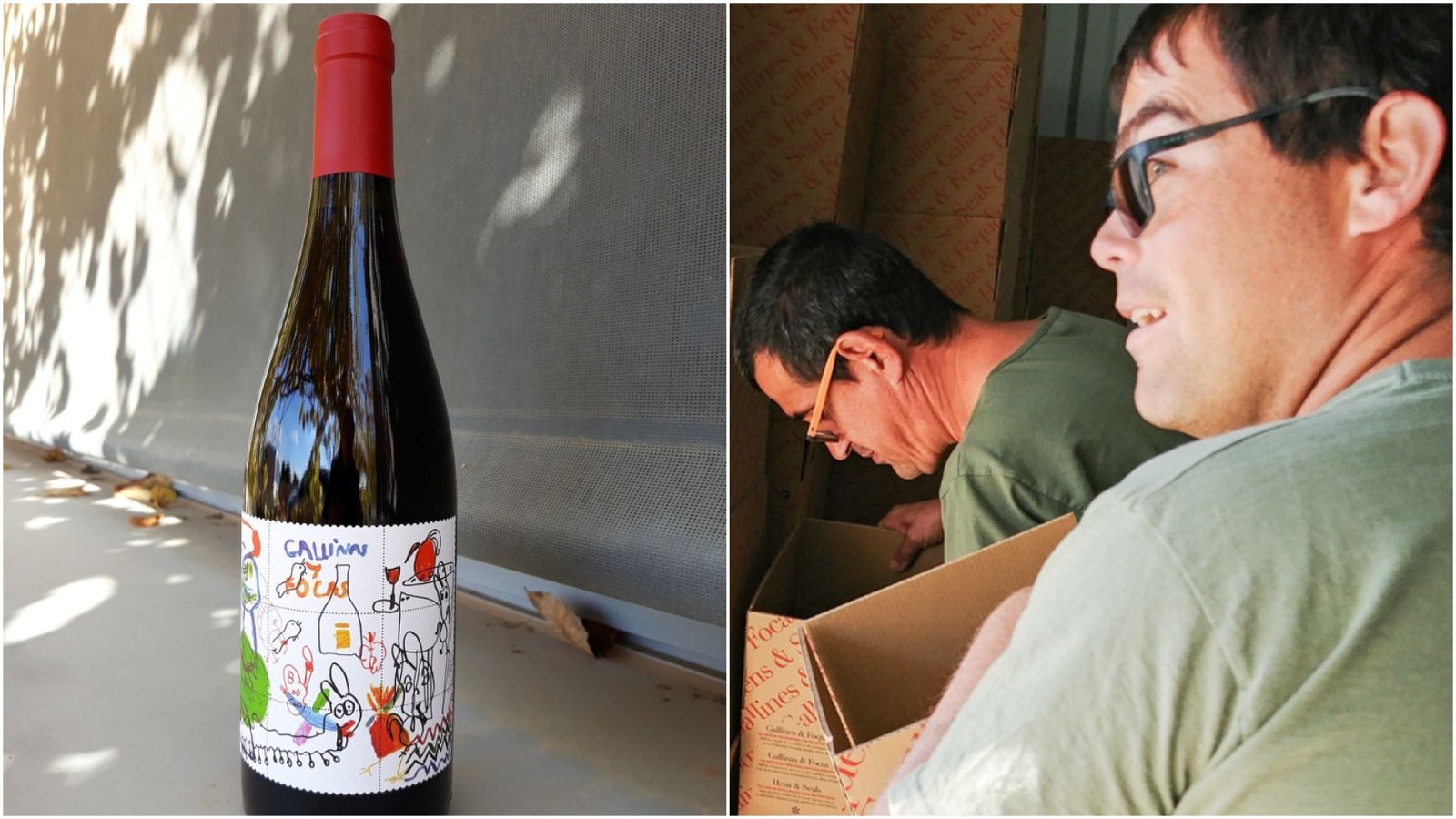 Gallinas y focas, un vino elaborado por personas con discapacidad