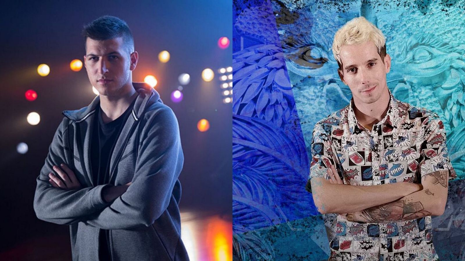 Los freestylers Chuty y Skone