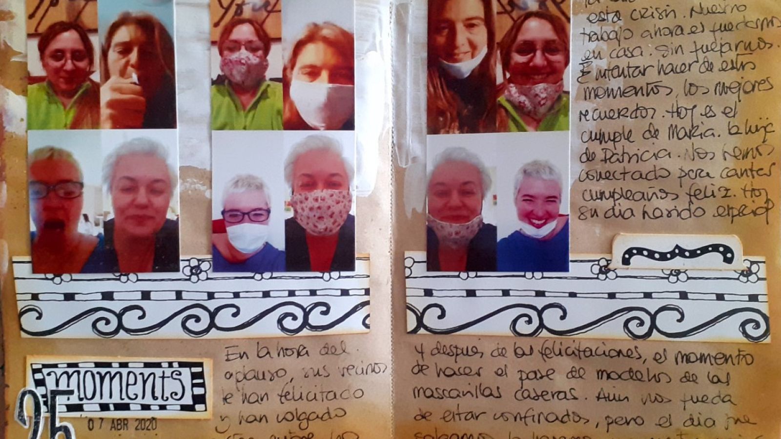 Fragmento del diario artístico durante el confinamiento de Mari Carmen Sánchez