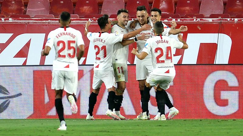 El Sevilla pone pie y medio en la próxima Champions a costa del Mallorca