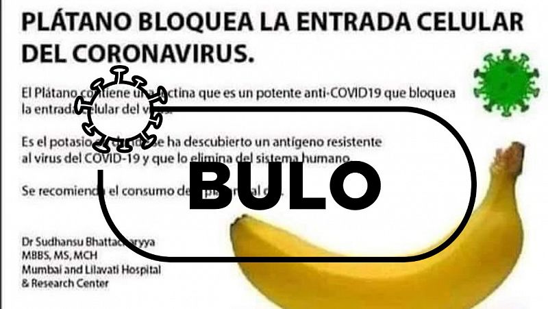 No, el plátano no bloquea la entrada celular del coronavirus (y ningún alimento evita la infección)
