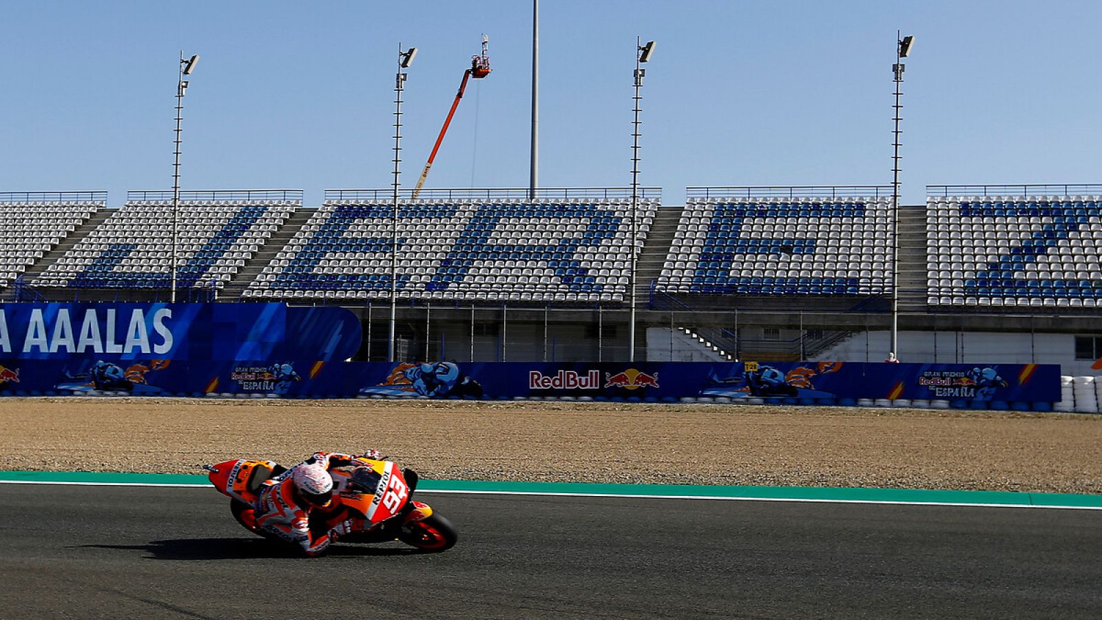 Marc Márquez, durante los primeros libres en Jerez