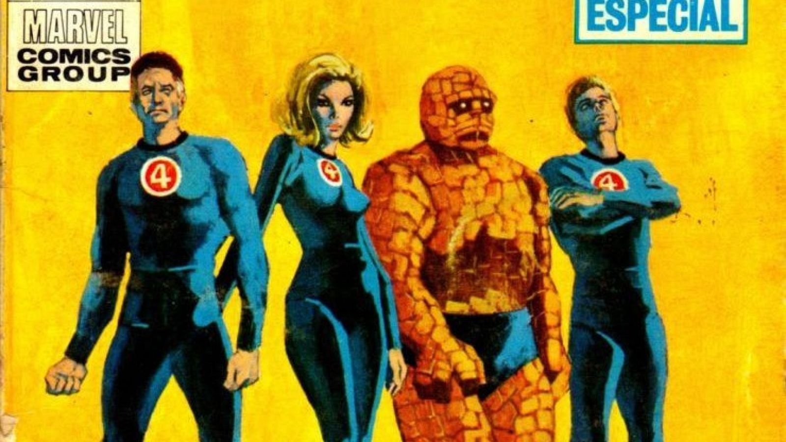 Detalle de la portada del Nº 1 de 'Los Cuatro Fantásticos'