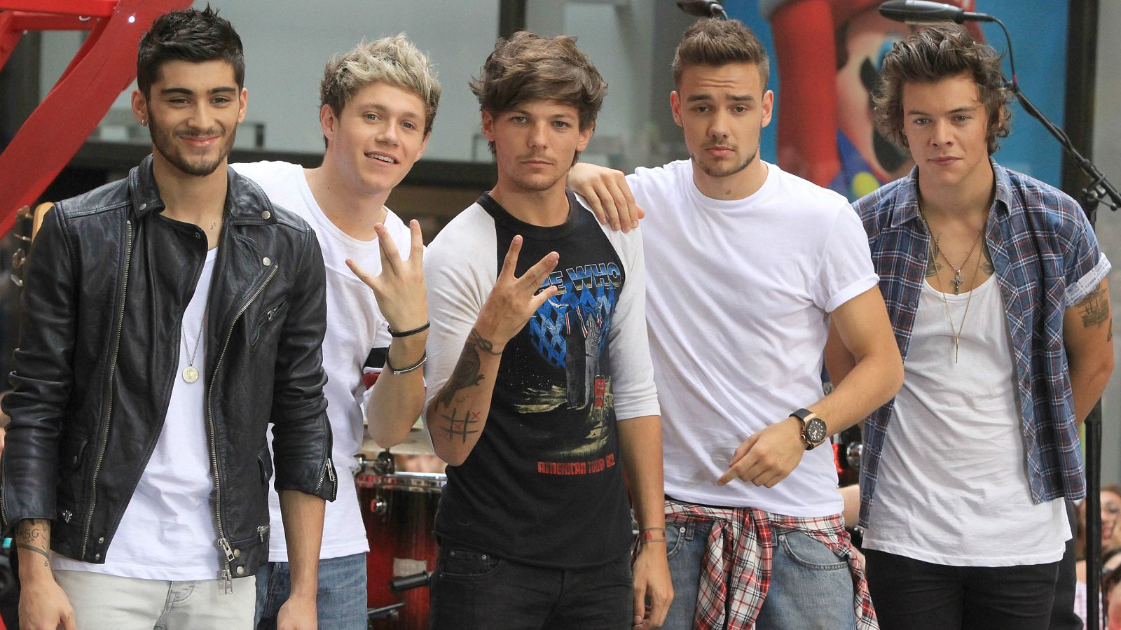 One Direction: Niall Horan, Harry Styles, Zayn Malik, Liam Payne y Louis Tomlinson en el año 2013.