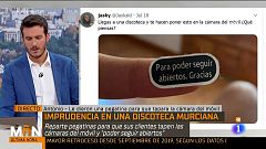 Pegatinas para tapar las cámaras de los clientes y así evitar grabaciones en el interior de una discoteca