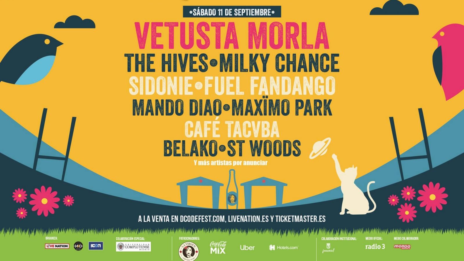 Artistas que actuarán en la segunda jornada de Dcode 2021