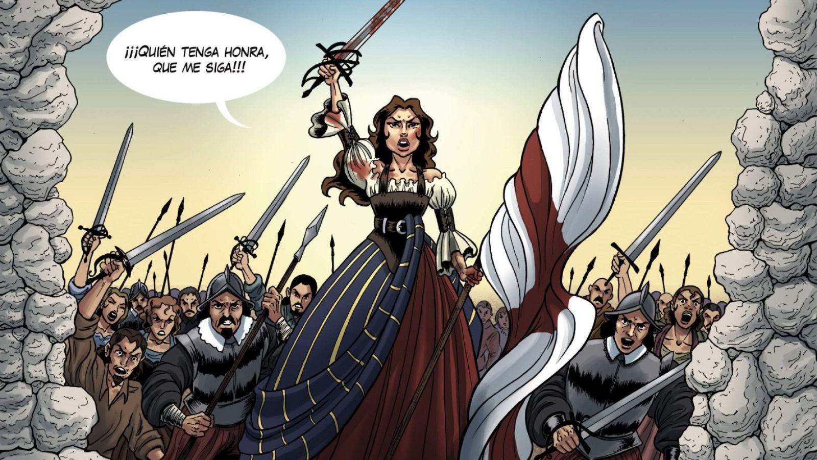 Viñeta de 'María Pita'