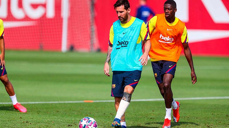 Dembélé, principal novedad en la convocatoria del Barça