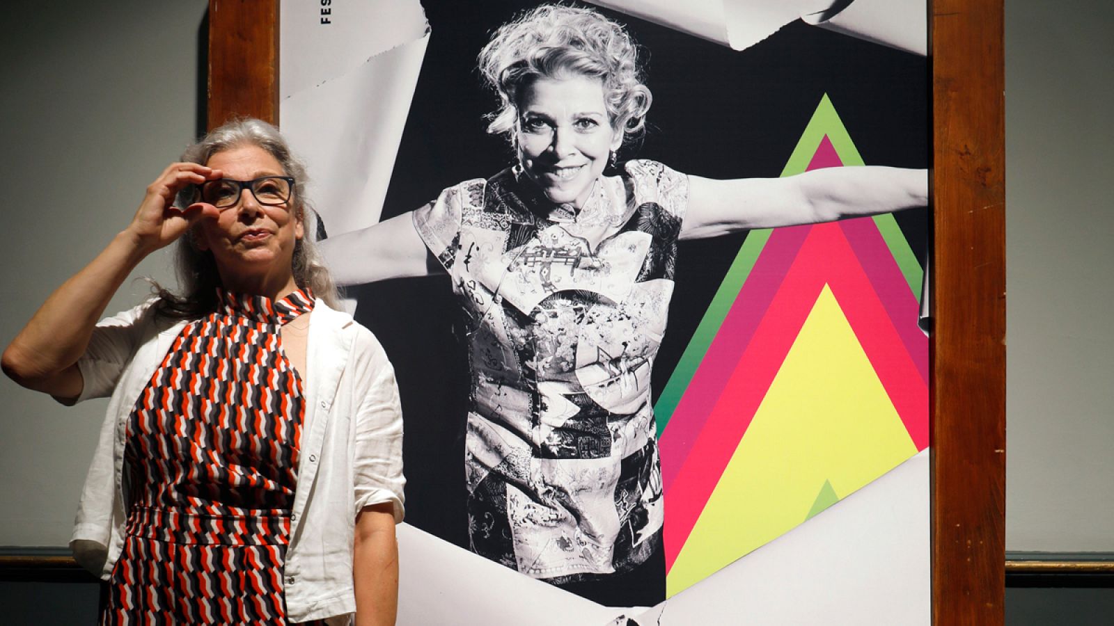 Kitty Mánver durante la rueda de prensa del premio 'Ciudad del Paraíso', del Festival de Málaga