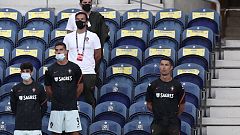 Cristiano Ronaldo y su viral reacción al ser reprendido por no llevar mascarilla