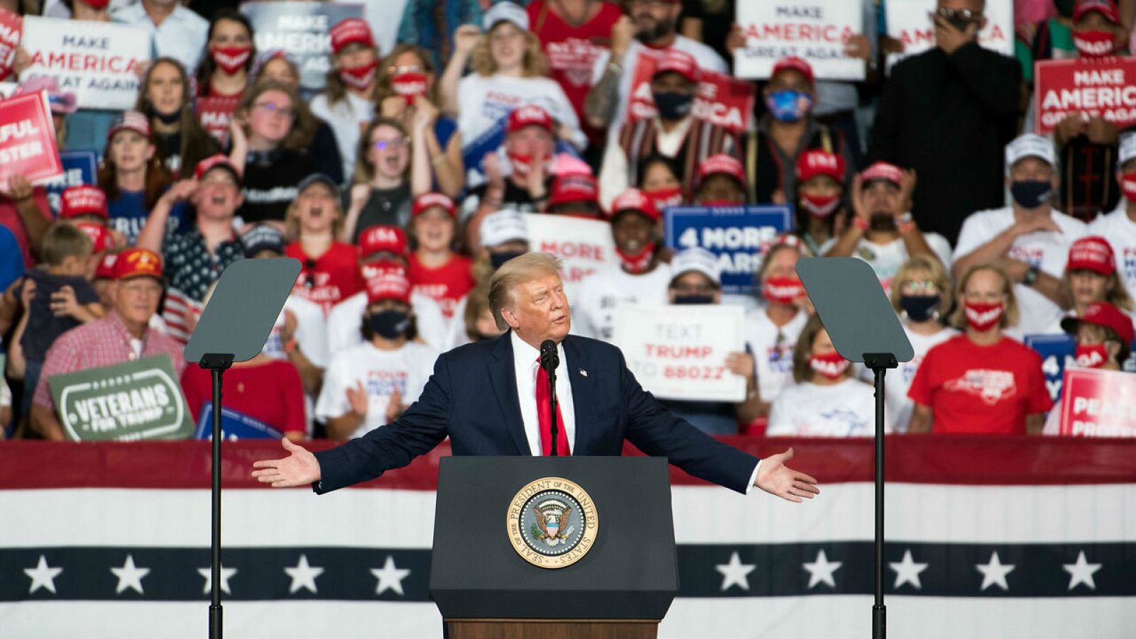 Trump visita Florida para hablar sobre la protección del medio ambiente con duras criticas de los demócratas