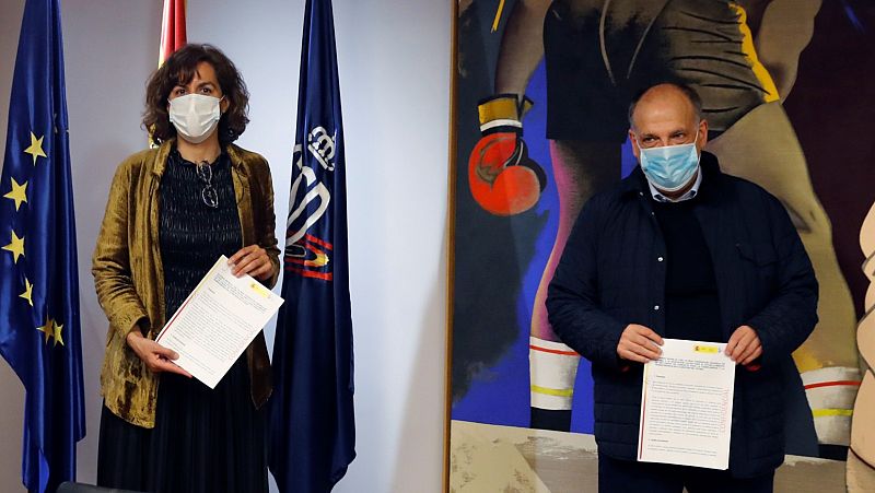 El ayuntamiento de A Coruña pide la dimisión de Lozano y la inhabilitación de Tebas