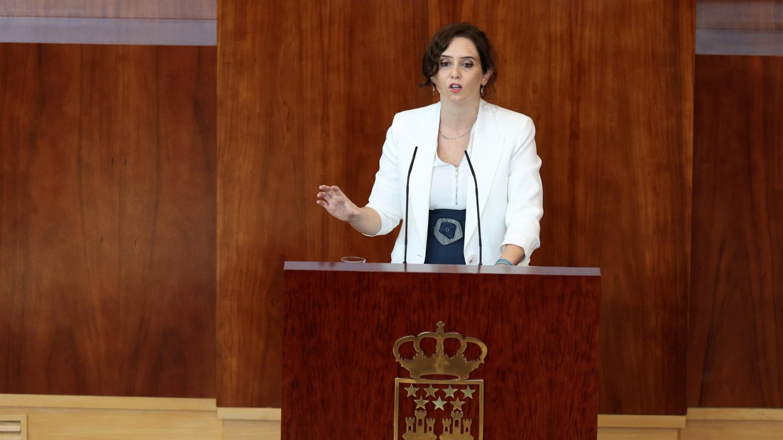 La presidenta de la Comunidad de Madrid, Isabel Díaz Ayuso