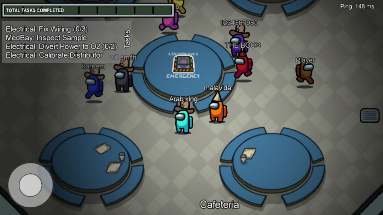 Captura de una partida de 'Among Us'