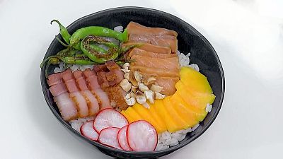 Receta de Poke de arroz de Pe�a y Tamara 