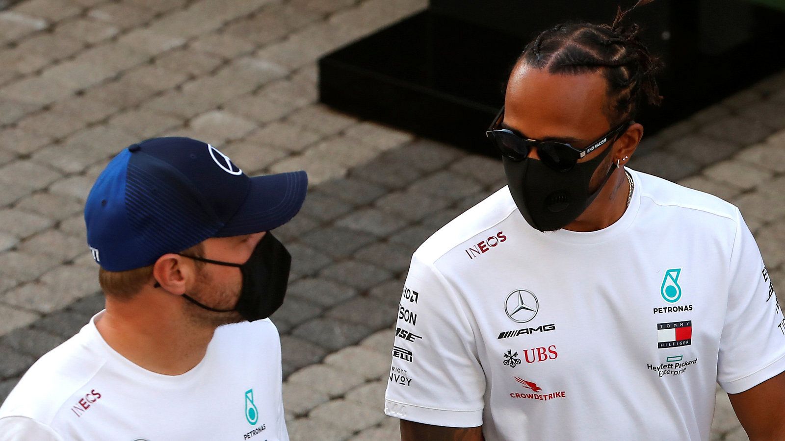 Bottas y Hamilton
