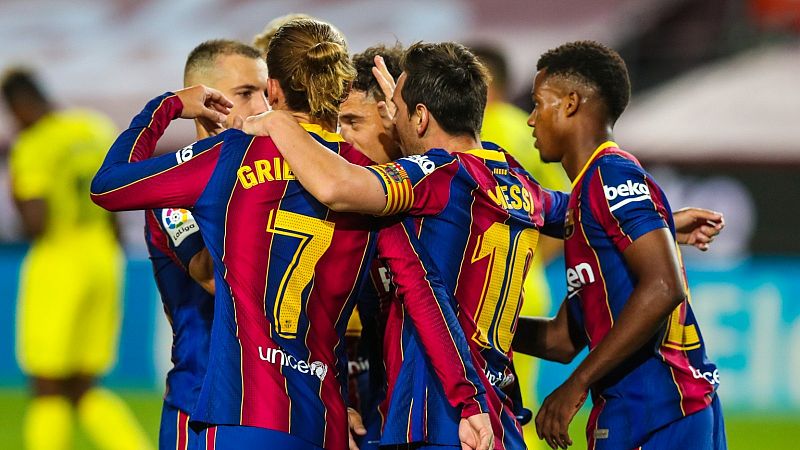 El Barça sonríe en su estreno liguero con un Ansu Fati desatado