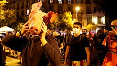 Concentraciones ante los ayuntamientos de toda Cataluña para protestar por la inhabilitación de Torra