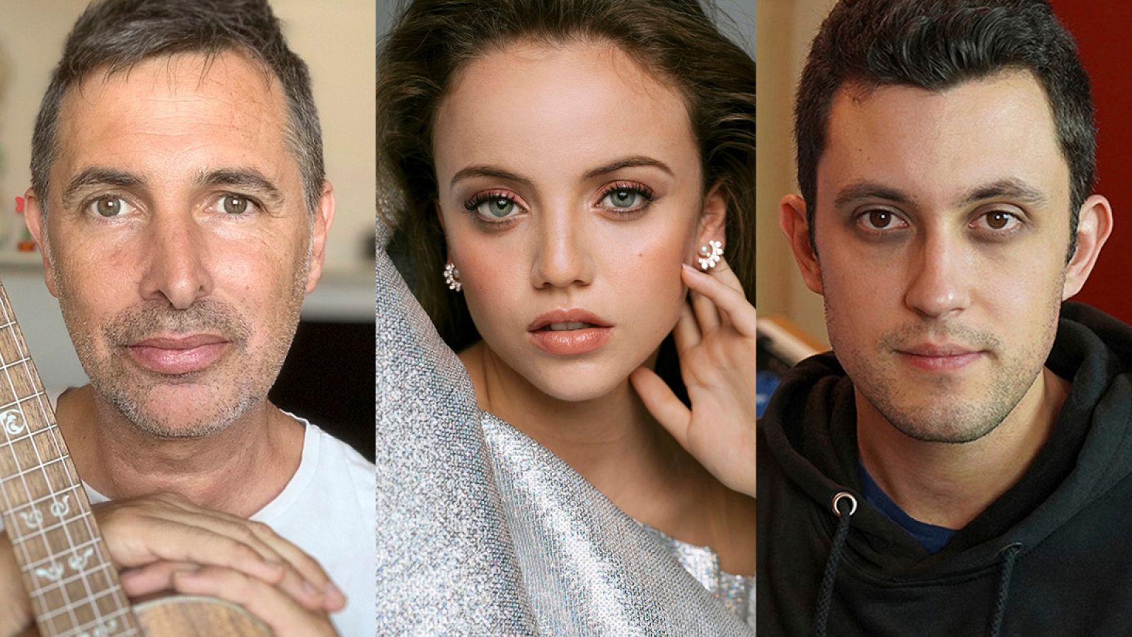 César G. Ross, Hajar Sbihi (ASHA) y Bruno Valverde, autores de "Palante"