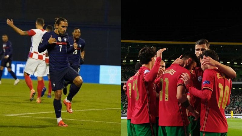 Portugal golea sin Cristiano; Griezmann y Mbappe sostienen a Francia