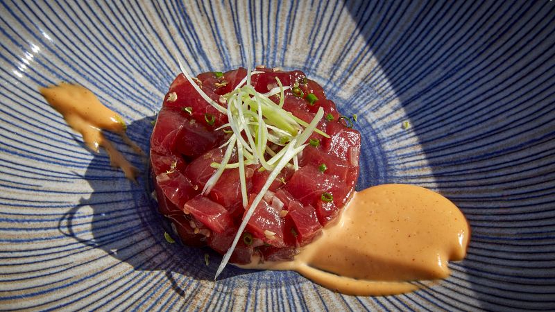 Receta de "Tartar de atn con mayonesa picante"