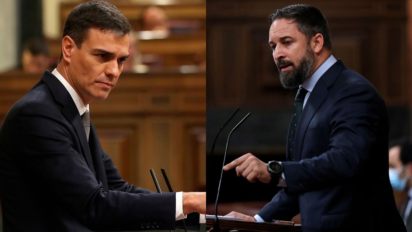 Pedro Sánchez y Santiago Abascal