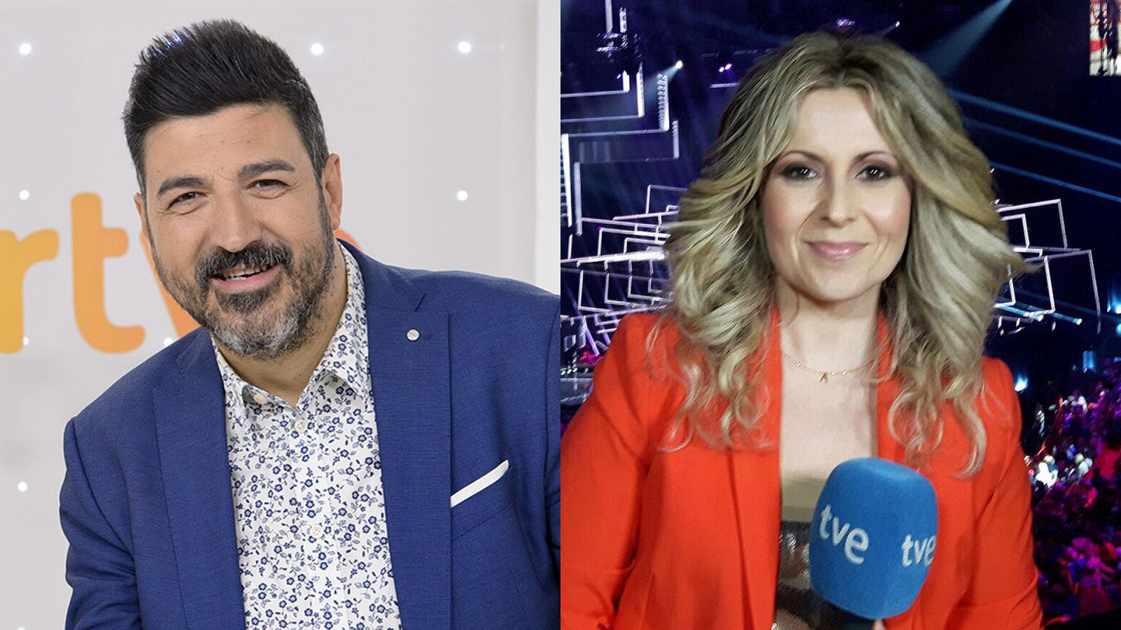 Tony Aguilar y Eva Mora comentaristas de 'Eurovisión Junior 2020'