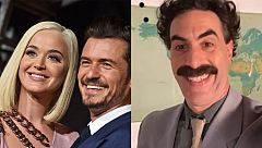 'Borat' felicita el cumpleaños a Katy Perry y bromea sobre el desnudo de Orlando Bloom