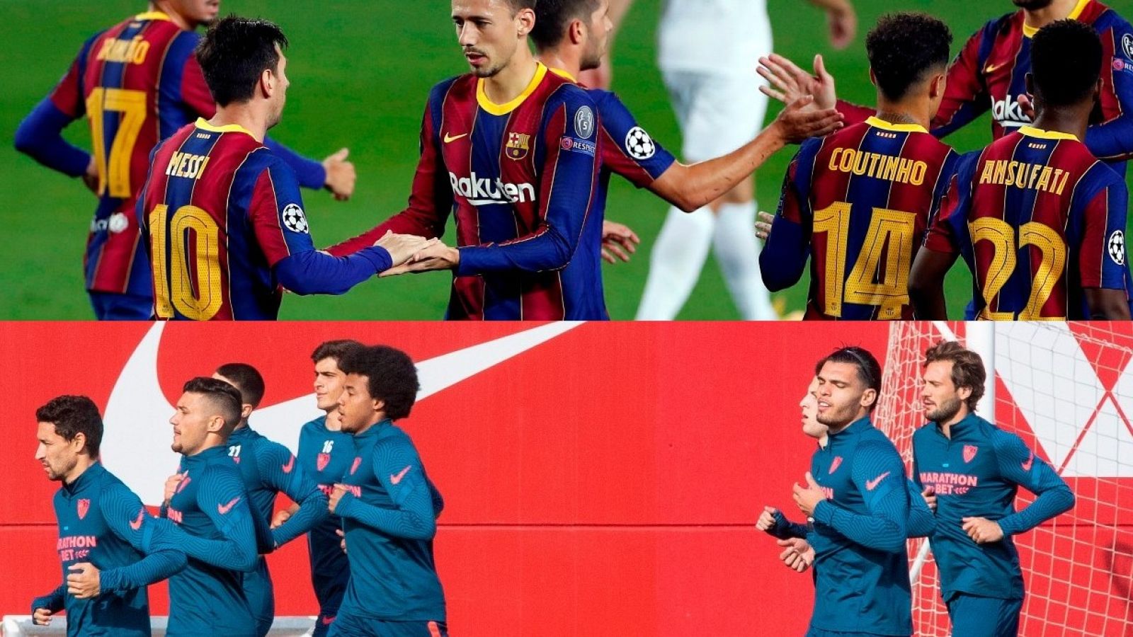 Barça y Sevilla, a confirmar su buen arranque en Champions ante Juventus y Rennes