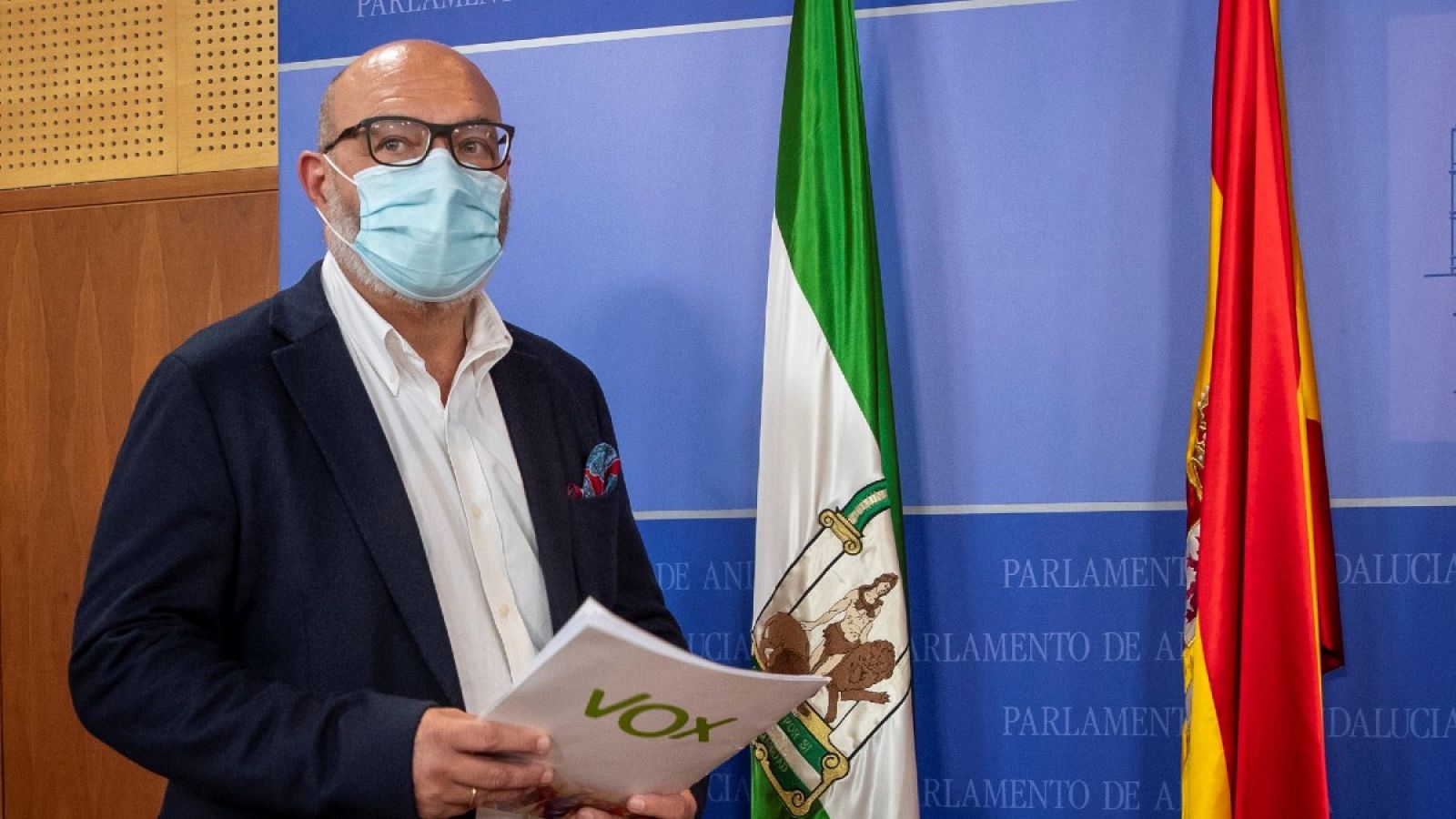 El portavoz parlamentario de Vox en Andalucía, Alejandro Hernández