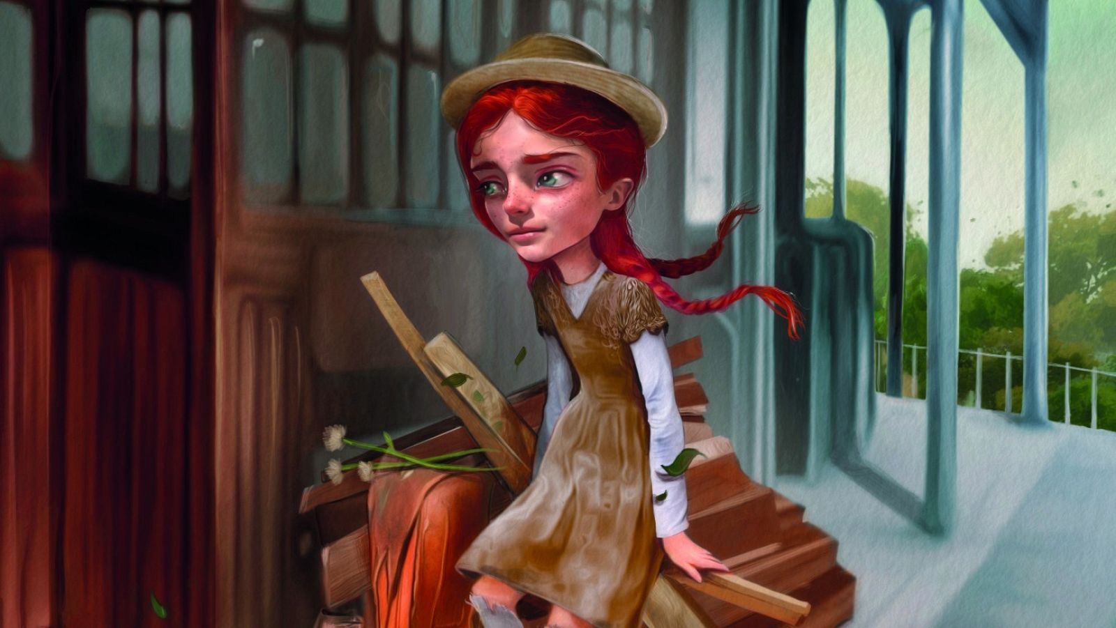 Detalle de una ilustración de 'Ana la de Tejas verdes'