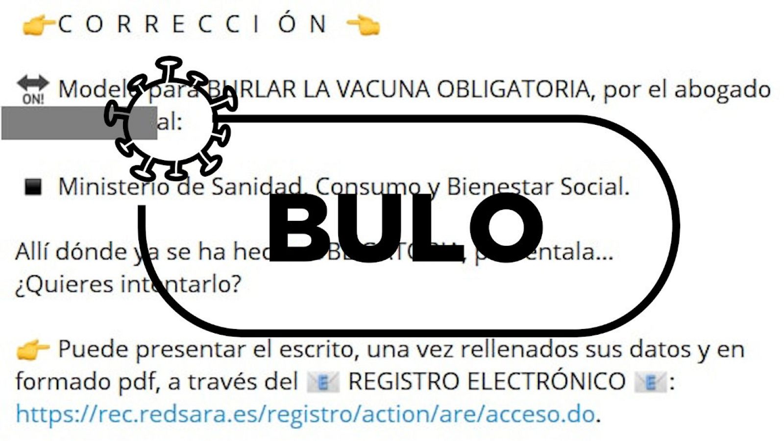 Este "modelo para burlar la vacuna obligatoria" es solo el documento personal de un abogado.
