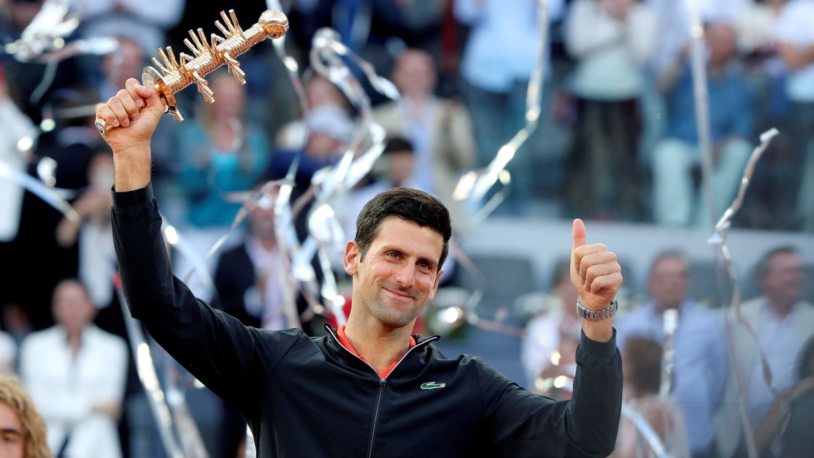 Novak Djokovic, último ganador del Madrid Open, en 2019
