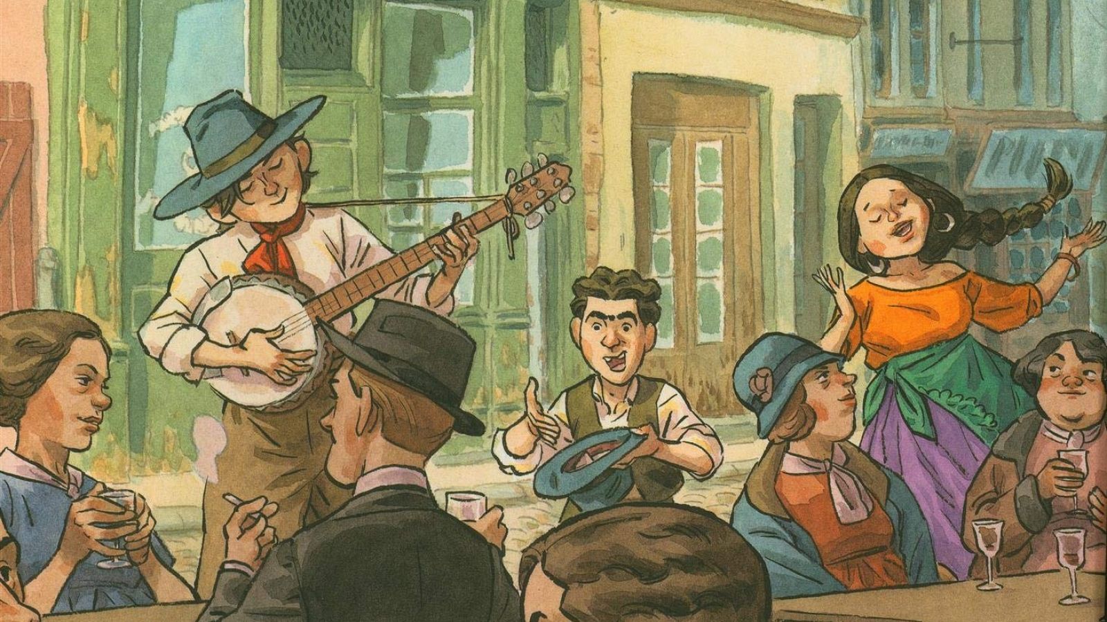 Detalle de una ilustración de 'Django. Mano de fuego'